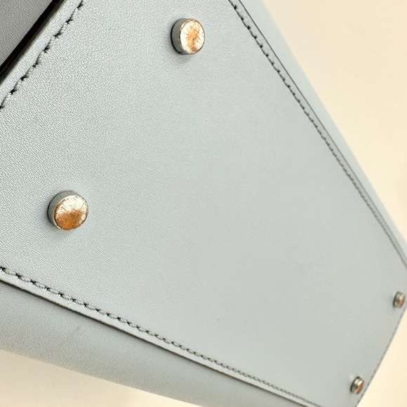 Kate Spade: Lt. Blue Magnolia Street Eyelet Satchel - Picture 12 of 15